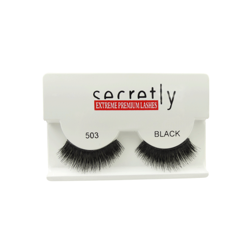 Strip Lashes SECRETLY Style 503 Black Extreme Premium Lashes