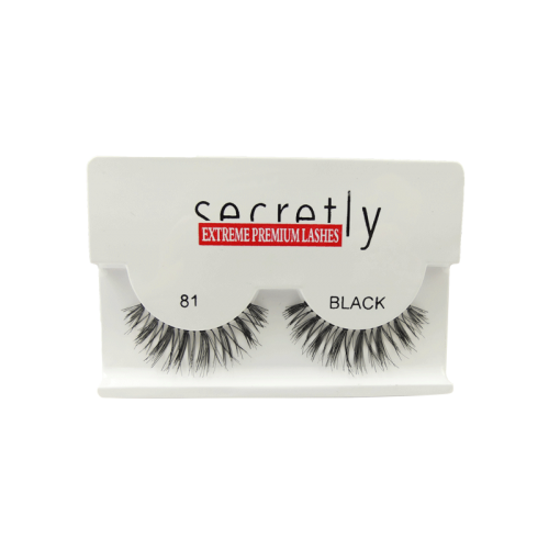 Strip Lashes SECRETLY Style 81 Black Sensual Premium Lashes