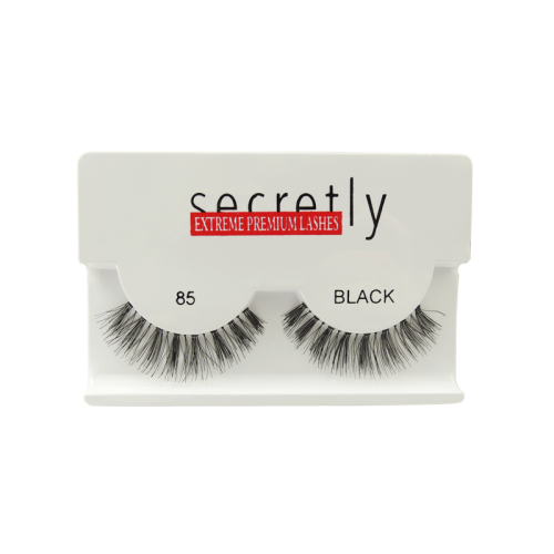 Strip Lashes SECRETLY Style 85 Black Sensual Premium Lashes