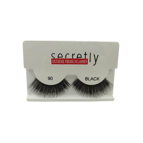 Strip Lashes SECRETLY Style 90 Black Sensual Premium Lashes