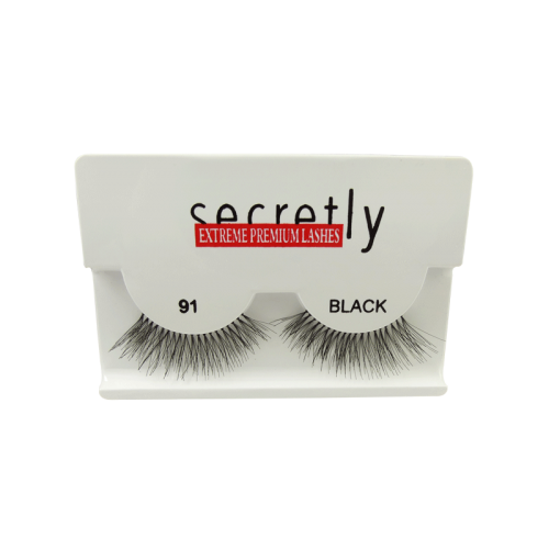 Strip Lashes SECRETLY Style 91 Black Sensual Premium Lashes