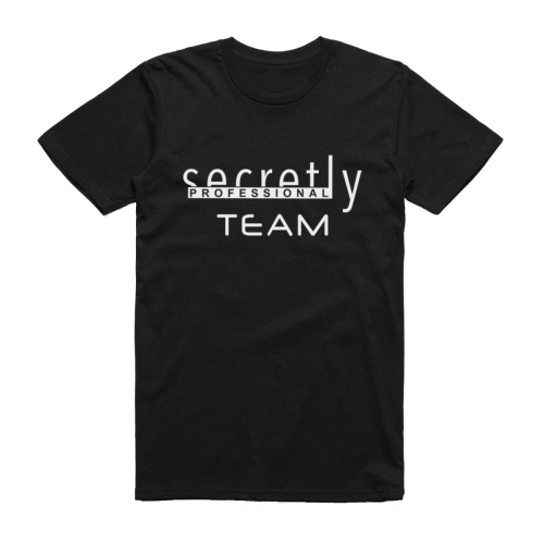 T-shirt SECRETLY Team Black Size S