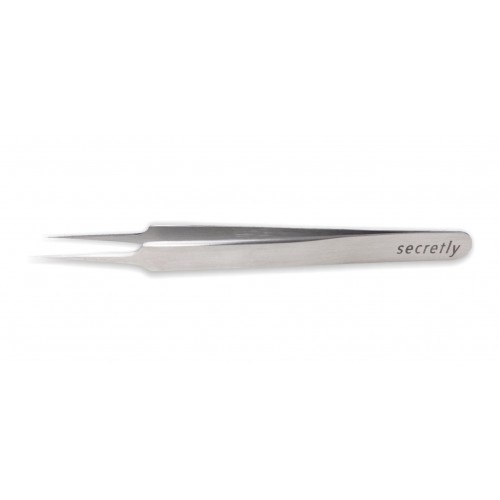 Eyelash Tweezers SECRETLY Straight Tip 30 mm