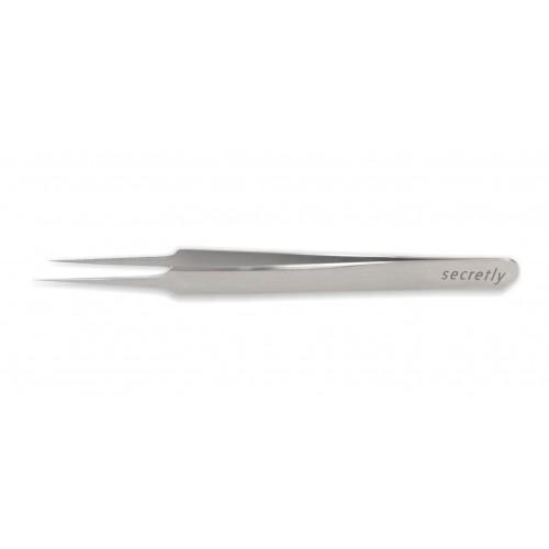 Eyelash Tweezers SECRETLY Straight Tip 40 mm