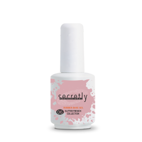База Гел Лак с частици SECRETLY Glitter Rubber Base Gel French Collection #6 15 мл.