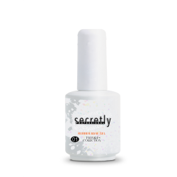 База гел лак SECRETLY Rubber base Twinkle Collection 01 15 мл.