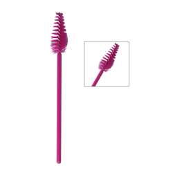 Perie pieptene pentru sprâncene si gene violete UE 25 buc.
