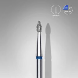 Диамантен накрайник за ел. пила EC "Капка" син диаметър на накрайник 1.8mm  работна част 4.0mm