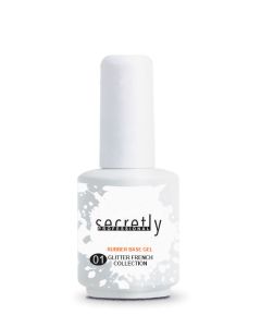 Baza lac de gel cu particule SECRETLY Glitter Rubber Base Gel French Collection #1 15 ml.