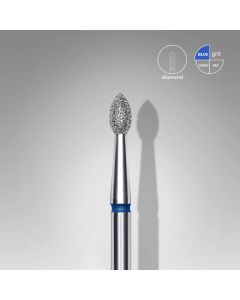 Диамантен накрайник за ел. пила EC "Капка" син диаметър на накрайник 2.5mm работна част 4.5mm