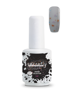 Топ гел лак с частици SECRETLY Easter Collection Top Coat 1 15 мл.