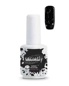 Топ Гел Лак SECRETLY Shimmer Collection Glitter Top Coat 1 15 мл.