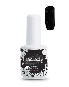 Топ Гел Лак SECRETLY Shimmer Collection Glitter Top Coat 3 15 мл.