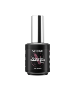 База Гел Лак Noriko Nails Builder Base Shimmer Pink Fiber 15 ml
