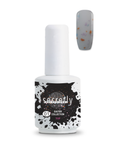 Топ гел лак с частици SECRETLY Easter Collection Top Coat 1 15 мл.
