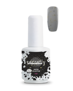 Топ гел лак с частици SECRETLY Easter Collection Top Coat 2 15 мл.