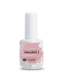 База Гел Лак с частици SECRETLY Glitter Rubber Base Gel French Collection #6 15 мл.