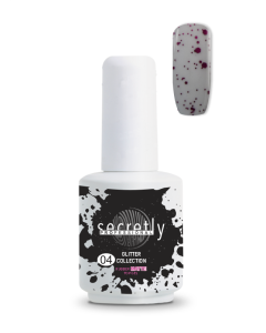 Топ Мат Гел Лак SECRETLY Glitter Collection Rubber Matte Top Coat 4 15 мл.