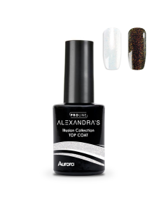 Топ гел лак ALEXANDRA`S PROLINE Illusion Collection Top Coat Aurora 14мл