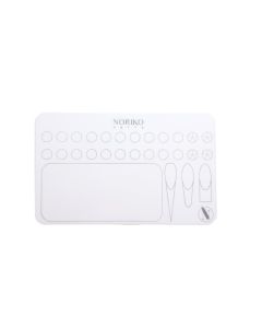 Силиконова подложка NORIKO Nails Silicone Mat White 1 with template