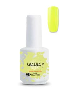 Base Gel Polish SECRETLY PROFESSIONAL Rubber Base Gel Neon Collection #1 15 ml.