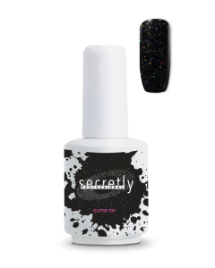 Топ гел лак SECRETLY Glitter top coat 15мл.