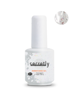 База гел лак SECRETLY Rubber base Twinkle Collection 01 15 мл.