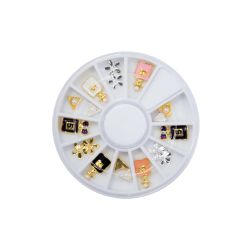 Cutie cu decorațiuni SECRETLY - sticlă de parfum Set 12 Nail Art
