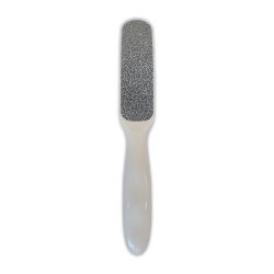 Pilă pedichiură UE albă, grilă metalică