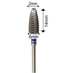 Cap de carbon pentru pila electrincă UE BIT061, violet și albastru