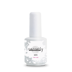 Топ гел лак SECRETLY WHITE top coat 15мл.