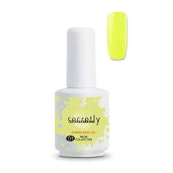 Base Gel Polish SECRETLY PROFESSIONAL Rubber Base Gel Neon Collection #1 15 ml.