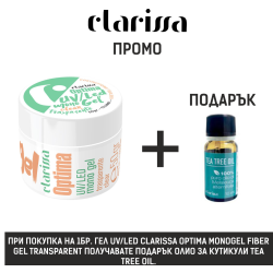 UV/LED гел Clarissa OPTIMA Monogel Transparante Fibra Di Vetro 50 g 