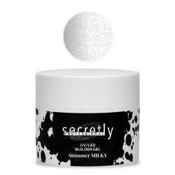 UV/LED гел Secretly BUILDER GEL Shimmer Milky 50 g